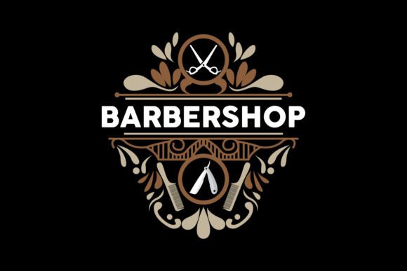 Download Barbershop Logo Scissors Vector Retro - Vector Collection