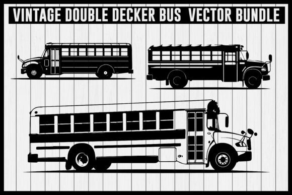 Download Vintage Bus &amp; Fire Truck Vector Bundle - Vector Collection