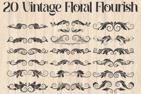 Download Vintage Floral Flourish Vector - Vector Collection