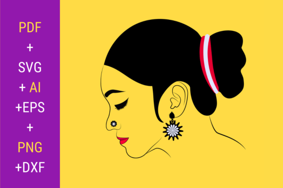 Download Beautiful Women Outline Vector Artwork - Vector Collection