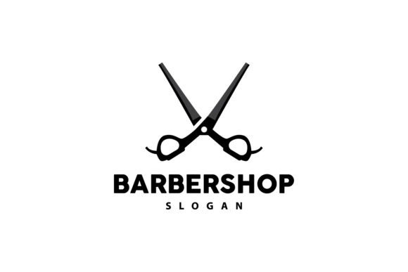 Download Barbershop Logo Scissors Vector Retro - Vector Collection