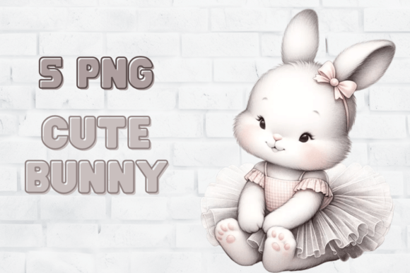 Download Cute Bunnies in Tutu, Baby Rabbit Decor - Rabbit Collection