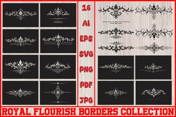 Download Antique Flourish Vector Ornaments Pack - Vector Collection