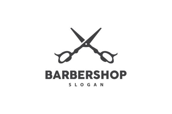 Download Barbershop Logo Scissors Vector Retro - Vector Collection