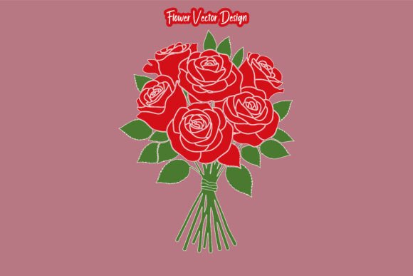 Download Red Rose Flower Bouquet Vector - Vector Collection