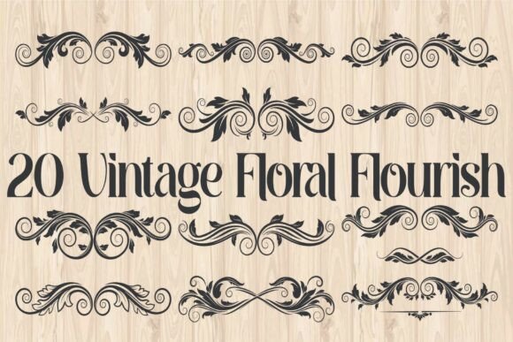 Download Vintage Floral Flourish Vector - Vector Collection