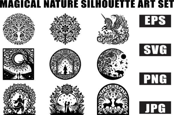 Download Enchanted Wildlife Vector Bundle - Vector Collection