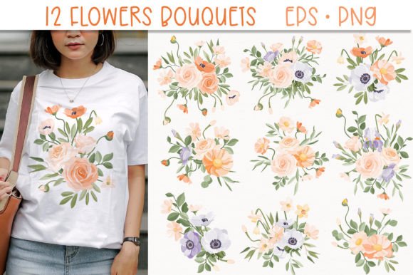Download Rose Bouquet PNG, Vector Spring Flowers - Vector Collection