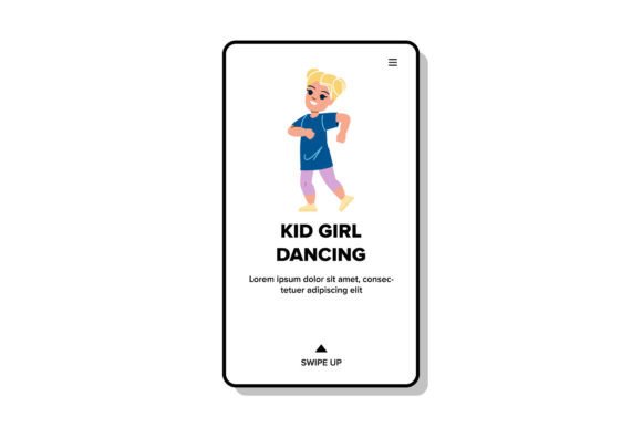 Download Kid Girl Dancing Vector - Vector Collection