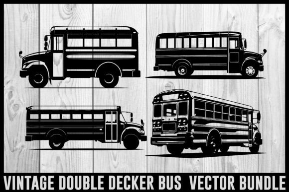Download Vintage Bus &amp; Fire Truck Vector Bundle | - Vector Collection