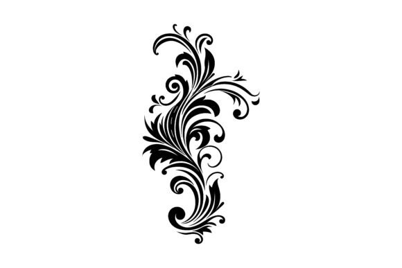 Download Floral Vector, Vintage Outline - Vector Collection