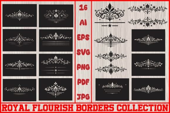 Download Antique Flourish Vector Ornaments Pack - Vector Collection