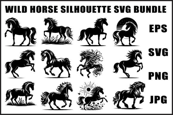 Download Vintage Horse Vector Set - Vector Collection