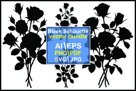 Download Rose Bouquet Silhouette Vector Bundle - Vector Collection