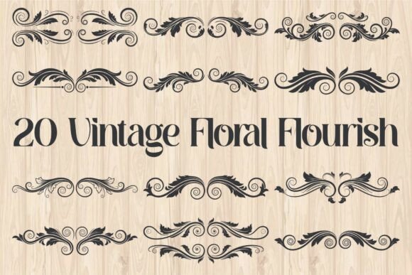 Download Vintage Floral Flourish Vector - Vector Collection