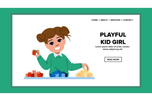 Download Childhood Playful Kid Girl Vector - Vector Collection