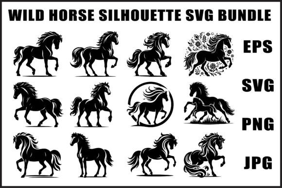 Download Vintage Horse Vector Set - Vector Collection