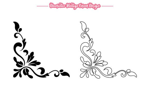 Download Decorative Retro Corner Flourish Vector - Vector Collection
