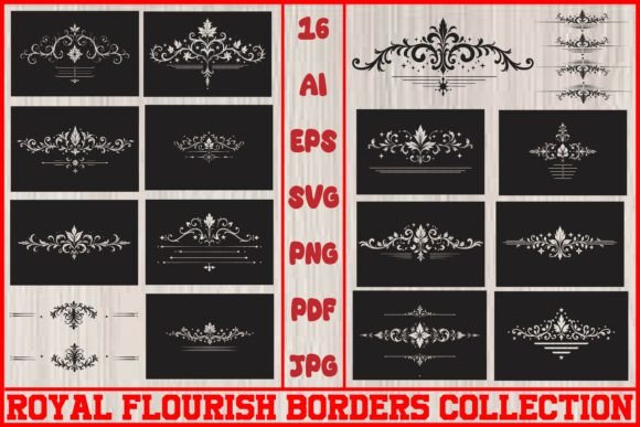 Download Antique Flourish Vector Ornaments Pack - Vector Collection