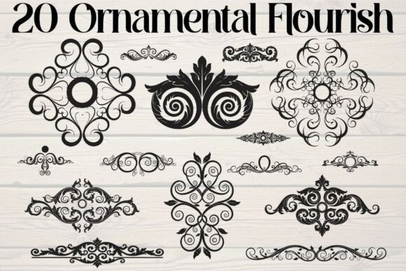 Download Ornamental Flourish Vector - Vector Collection