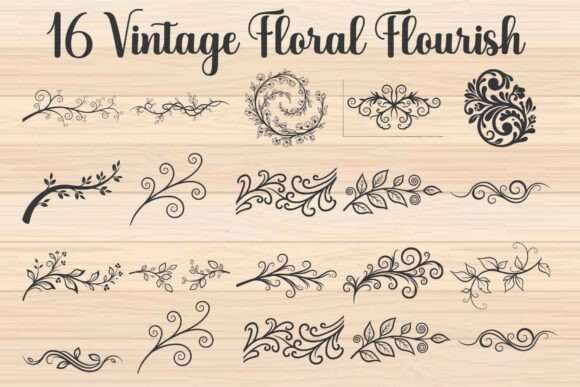Download Vintage Floral Flourish Vector - Vector Collection
